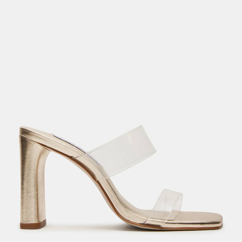 Steve Madden Kettle Gold Square Toed Sandal